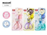 Ножницы детские Mazari 12см "Cat" в пластик.чехле