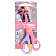 Ножницы детские Феникс+ "Блондинка с собачкой" 13,5 cм, нерж.сталь