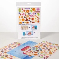 Игра с наклейками "Сладкое настроение" с игровым полем, А5 2л.