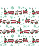 Набор подарочных коробок  3в1 "Новогодний поезд" 19х12х7,5-15х10х5см