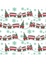 Набор подарочных коробок  3в1 "Новогодний поезд" 19х12х7,5-15х10х5см