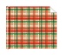 Бумага упаковочная крафт 70*100см "Клетка" красный/зеленый