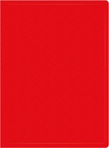 Папка файл А4  20лист 0,50мм красная