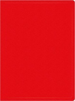 Папка файл А4  30лист 0,50мм красная