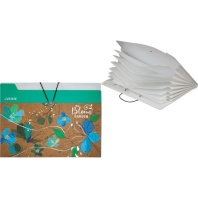 Папка  8 отд. на резин. А4 Bloom Garden, тиснение фольгой