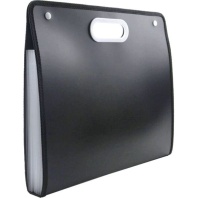 Папка 13 отд. на кнопке, черная