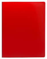 Папка c пружин. скоросш. пластик. 0,5мм, красная