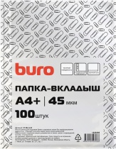 Файл с перфорацией А4+ / 0,045мм /, 100 шт/уп, тиснение