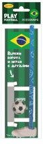 Набор Play football. Бразилия: карандаш ч/г, ластик бутса/мяч, игровое поле