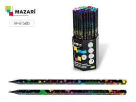 Карандаш Galatea пластиковый, HB, со стразом, круглый