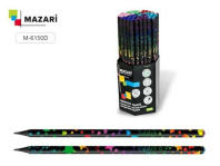 Карандаш Galatea пластиковый, HB, со стразом, круглый