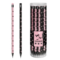 Карандаш ч/гр "Бантики" трехгранный, с ластиком, НВ