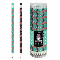 Карандаш ч/гр "Котенок с арбузом" с ластиком НВ