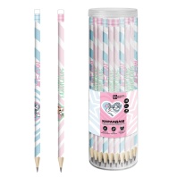 Карандаш ч/гр "Котики и друзья" трехгранный, с ластиком, НВ