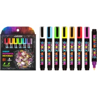 Набор маркеров меловых "Chalk Creative" 8цв. 3-5мм, двухсторон. сменный наконечник Набор маркеров меловых "Chalk Creative" 8цв. 3-5мм, двухсторон. сменный наконечник