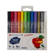 Набор маркеров акриловых  12цв. помповые "Я-Художник!"