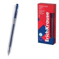 Ручка гелевая EK автомат. Crystal Note Matic Classic черная, 0,5мм