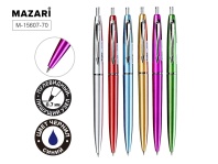 Ручка шар. MAZARI автомат "Erstan" синяя, 0,7мм, смен.стерж. 107мм