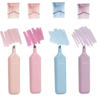 Набор текстовыделителей "deVENTЕ Shimmer" 4 цв., 1-5мм, с БЛЁСТКАМИ, плоский