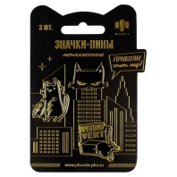 Набор значков-пинов 3шт. "Интроверт" 29*29см, 30*29см, 19*29см