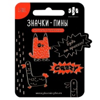 Набор значков-пинов 3шт. "Монстрики" 31*24см, 31*26см, 15*35см