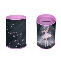 Копилка-подставка для канцелярских принадлежностей металл "Балерина" 10,4*7,5*7,5см