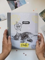Фотоальбом магнитный 10л  23*28см спир. Fluffy pets. Муррр