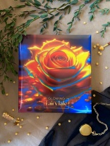 Фотоальбом магнитный 50л  23*28см кольца, Liquid metal flowers 1