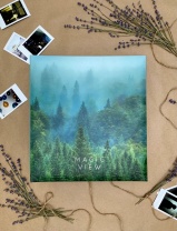 Фотоальбом магнитный 50л  23*28см кольца, Magic view. Туман