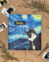 Фотоальбом магнитный 50л  23*28см кольца, VVG style