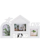 Фоторамка на 3 фото 10*15, 10*10см "Тропический уют" белая Фоторамка на 3 фото 10*15, 10*10см "Тропический уют" белая