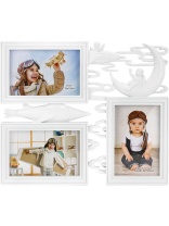 Фоторамка на 3 фото 10*15см "Юный мечтатель" белая Фоторамка на 3 фото 10*15см "Юный мечтатель" белая