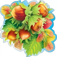 Украшение на скотче 20*20см  "Орехи"