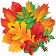 Украшение на скотче 26*26см "Осенние листики"