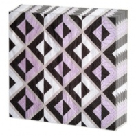 Салфетка  Gold decor "Зигзак серебро" 33*33см, 20 шт., 3-х слойная