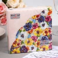 Салфетка "Виола" 33*33см, 20 шт., 2-х слойная