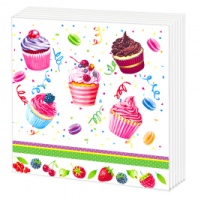 Салфетка "Десерт" 33*33см, 20 шт., 2-х слойная