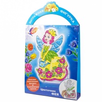 Краска по стеклу с трафаретом    "Цветочная фея"