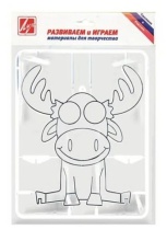 Трафарет витражный "Лось"