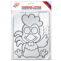 Трафарет витражный "Петушок"