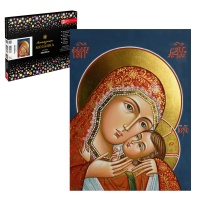 Мозаика алмазная по номерам на холсте 30*40см "Богоматерь" с подрамником