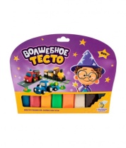 Тесто для лепки  7 цв. 400 гр., Волшебное тесто. Спецтранспорт