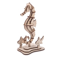 Изготовление модели из дерева "Морской конек" 8*17см