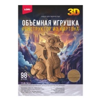 Конструктор 3D из картона "Дракон" 98 дет.