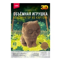 Конструктор 3D из картона "Котик" 49 дет.