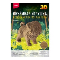Конструктор 3D из картона "Милый щенок" 43 дет.