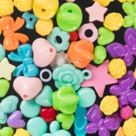 Бусины пласт. "Hobbius" "Ассорти" 50гр 04 ассорти