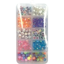 Набор бусин пласт. "deVENTE 6мм, 10 дизайнов