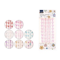 Стразы клеевые "Ассорти-11" акриловые, 22*9,5см, ассорти