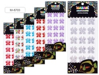 Стразы клеевые "Бабочки" акриловые, 15шт